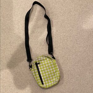 Baggu Sport Crossbody in Pink / Green Gingham